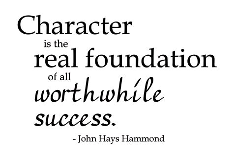 "Character is the Real Foundation" Word-Art Freebie