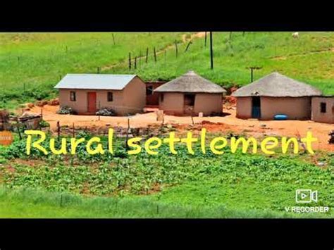 Rural settlement , it's types and patterns - YouTube