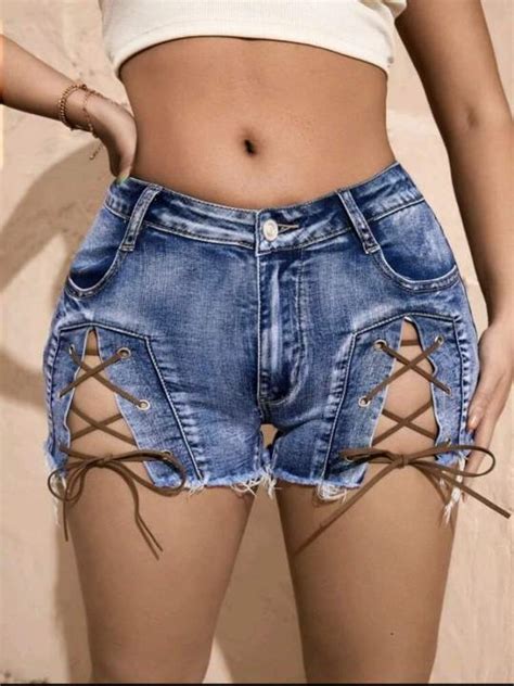 Raw Hem Denim Shorts | Lazada PH