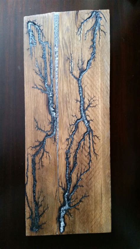 Pin by Don Wehr on electrified wood | Wood art, Lichtenberg wood burning, Wood burning patterns