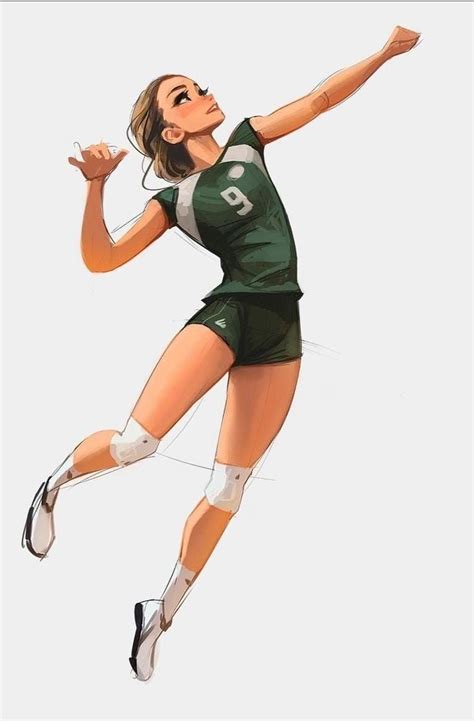 Volleyball drawing – Artofit