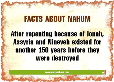 Facts About Nahum | Only One Hope