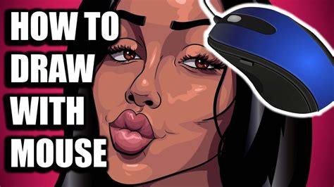 HOW TO DRAW WITH MOUSE!!( ADOBE ILLUSTRATOR ) - YouTube