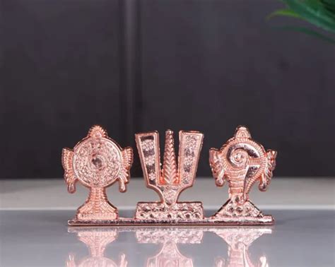INDIAN TRADITIONAL TIRUPATI Balaji Symbol Stand Shankh Chakra Tilak For Temple $13.64 - PicClick