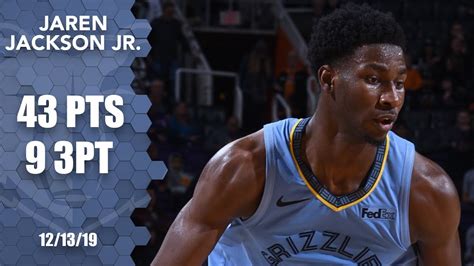 Jaren Jackson Jr. sets Grizzlies' record, scores career-high 40 vs. Bucks | 2019-20 NBA ...