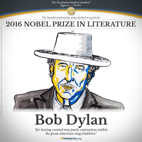 Bob Dylan. Premio Nobel de Literatura 2016.