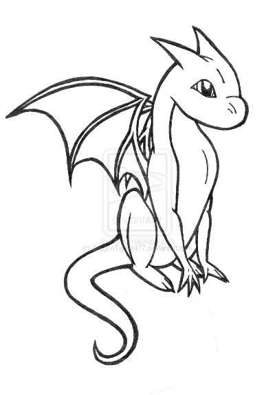 Dragon outline I could trace onto wall | Cute dragon drawing, Dragon coloring page, Easy dragon ...