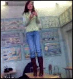 dancing girl fail