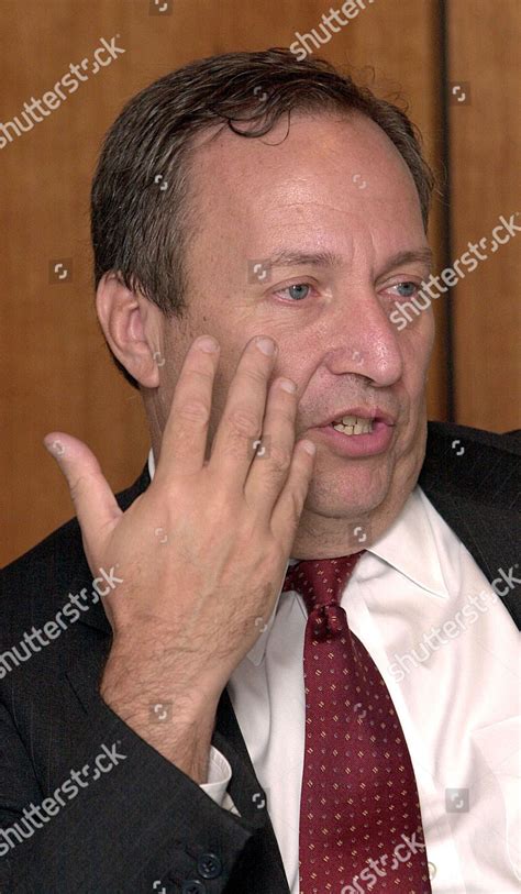 Larry Summers President Harvard University Osb Editorial Stock Photo ...