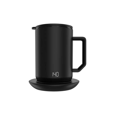 ionMug & Charging Coaster – 12oz. Stainless Steel Self Heating Coffee Mug with Lid & Built-In ...