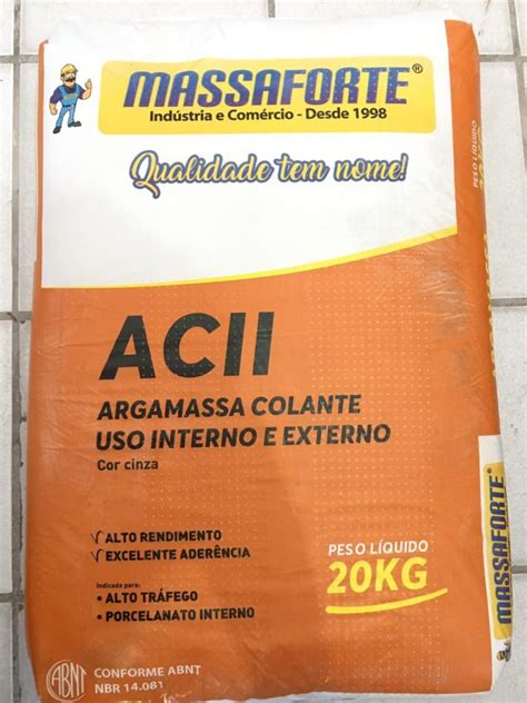 ARGAMASSA ACII 20KG | AcheAki Materiais de Construção