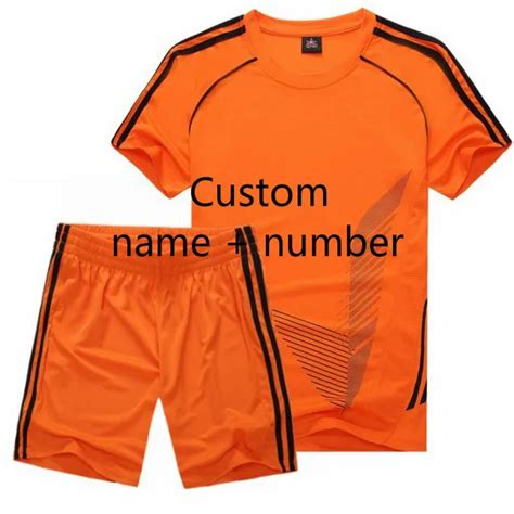 Hot Mens Soccer Jerseys Sets Teens mens Football Training Breathable Football Jerseys Custom ...