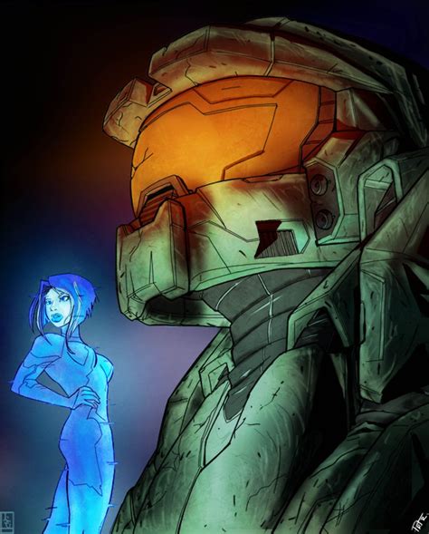 Master Cheif and Cortana by JaredGrammer on deviantART | Игры