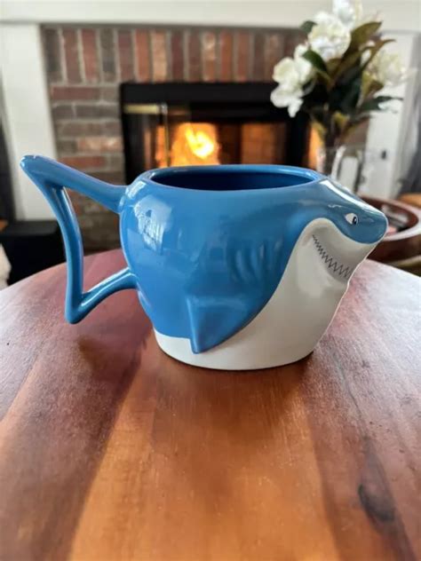 DISNEY STORE EXCLUSIVE Pixar Finding Nemo Bruce Shark 3D Ceramic Coffee Tea Mug $30.00 - PicClick