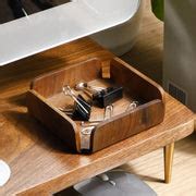 Small Walnut Wooden Tray | Desk Storage | CRAFT KITTIES – CraftKitties