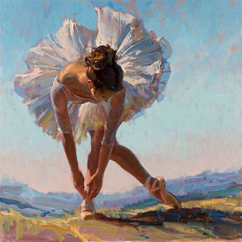 Daniel Gerhartz ~ Danser en plein air (36" x 36") | Искусство балерины, Искусство портрета ...