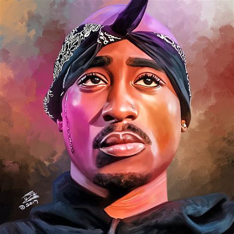 Tupac Digital Painting By 46designs | Digital painting, Black artwork, Art inspiration