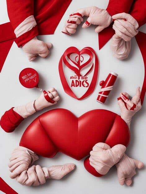 Premium AI Image | Red heart balloons on red background Valentine's day concept