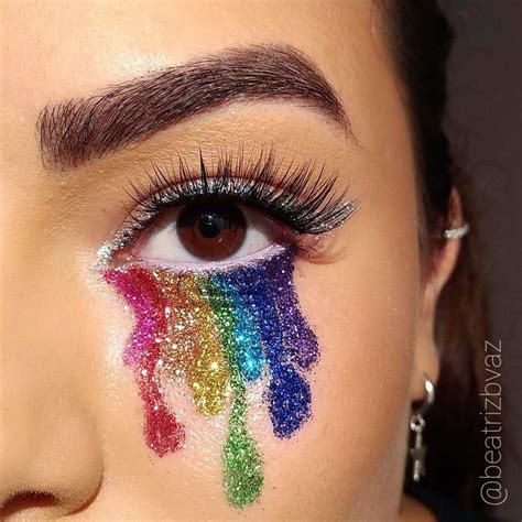 Rainbow Glitter MakeUp