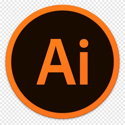 Orange and brown Ai logo, area text symbol, Adobe Ai, text, trademark png | PNGEgg