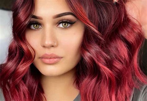 Trending Now: Cinnamon Red Balayage Hair Color