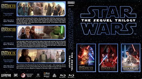 Star Wars - The Sequel Trilogy R1 Custom Blu-Ray Cover - DVDcover.Com