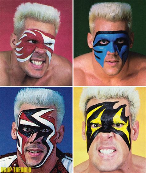 A collage of blonde sting's face paint.#rebuildingmylife | World championship wrestling ...