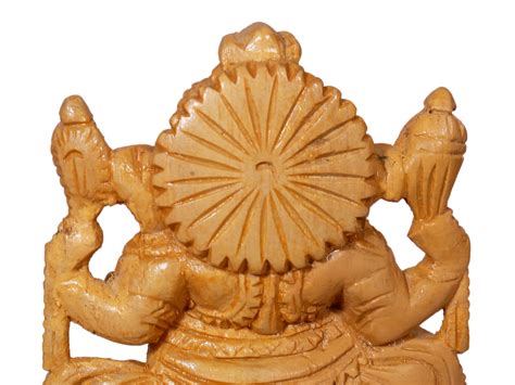 Vinayaka Sitting | Wooden Statue | Exotic India Art