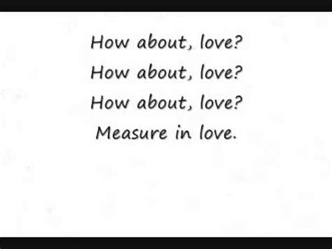 Seasons of Love lyrics - YouTube