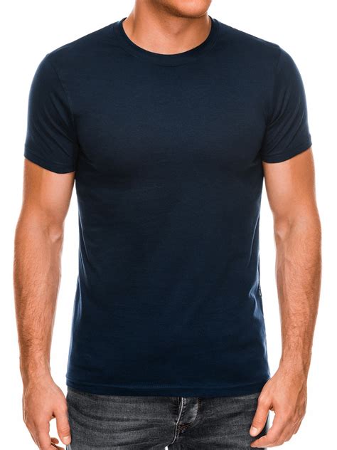 Men's basic t-shirt S884 - navy | MODONE wholesale - Clothing For Men