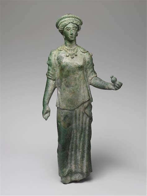 Bronze statuette of a female votary | Etruscan | Late Classical or Hellenistic | The ...