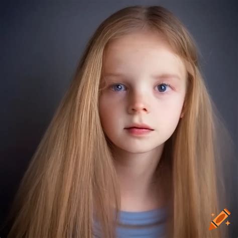 Cute little girl with brown hair in a german suburban neighborhood on Craiyon