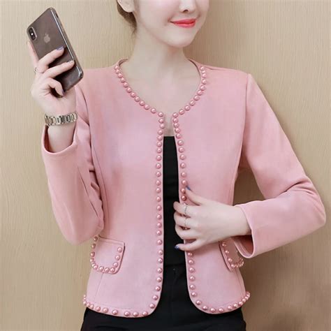 womens jackets and coats 2019 Fashion pink white black women jacket ...