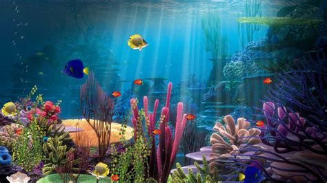 Free aquarium screensaver nfsFishInDeepWater | Aquarium screensaver ...