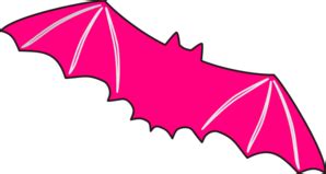Pink Bat Clip Art at Clker.com - vector clip art online, royalty free & public domain