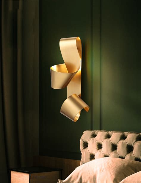 Wall lamp living room light luxury golden Nordic - AdelExpress.com