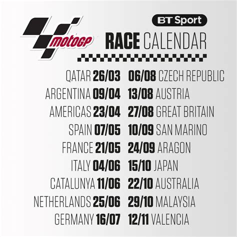 Watch MotoGP on BT Sport on Twitter: "The 2017 #MotoGP calendar is here 🔽…