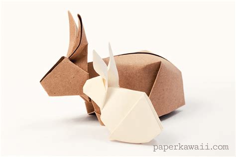 Origami Bunny Rabbit Tutorial - Paper Kawaii