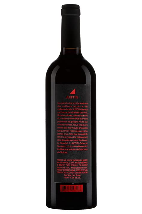 Justin Paso Robles Cabernet-Sauvignon 2014 | Product page | SAQ.COM