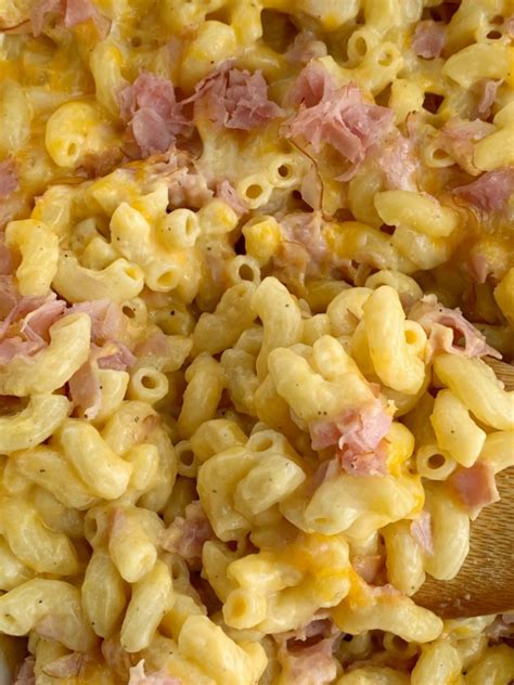 Macaroni & Cheese Ham Casserole - Together as Family