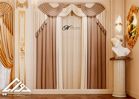 Curtain shop interior design on Behance