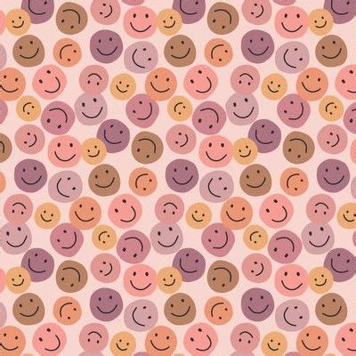 Smiley Faces Fabric, Wallpaper and Home Decor | Spoonflower