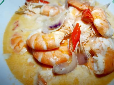 Udang Masak Lemak Putih Sedap Dan Simple