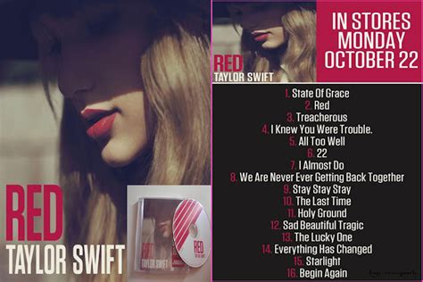 CrossPath: Taylor Swift 2012 Complete RED ALBUM