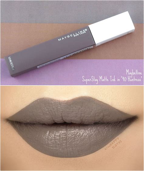 Maybelline | SuperStay Matte Ink "90 Huntress": Review and Swatches Maybelline Lipstick ...