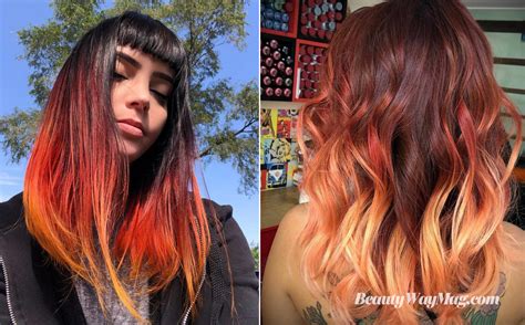 10 Ombre Fire Hairstyle Color Ideas (2024) | BeautyWayMag