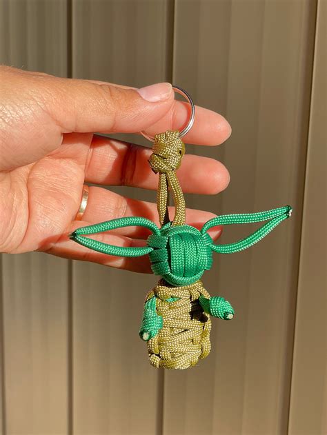 Baby Yoda grogu Paracord Keychain | Etsy