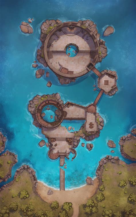 ArtStation - D&D Map: Castle Ruins