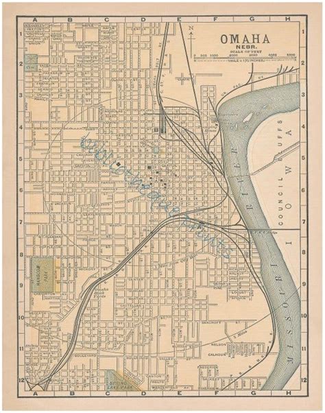 Omaha Nebraska 1893 Map Fine Art Print - Etsy | Fine art prints, Art ...