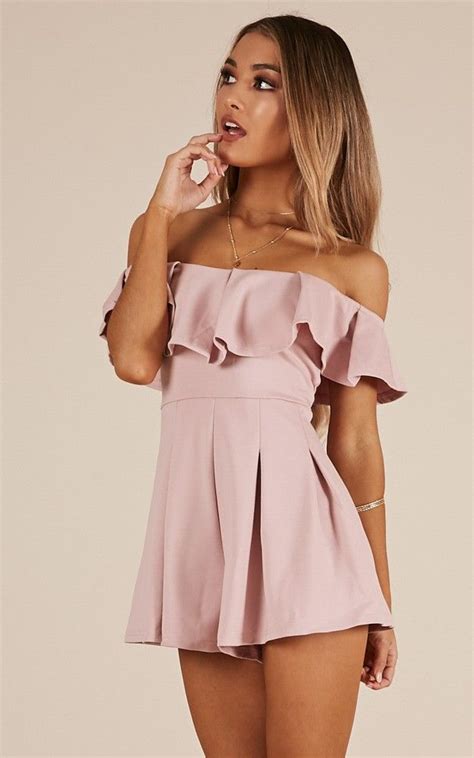 Contain My Love Playsuit In Blush | Outfits, Rompers women, Jumpsuits for women